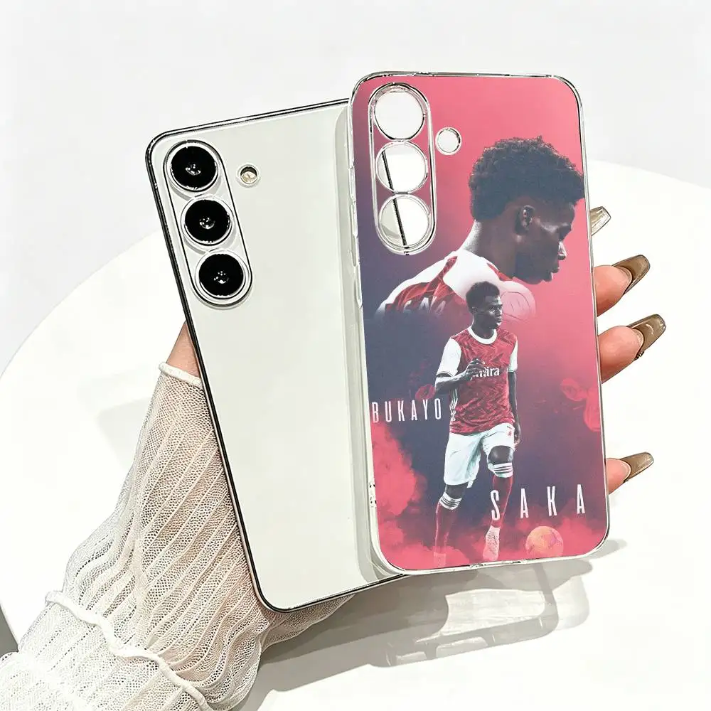 Фото Чехол для телефона Football B-Bukayo Saka 7, прозрачный силиконовый мягкий чехол для Samsung A10,12,20,21S,30,31,40,50,51,52,70,71 №2