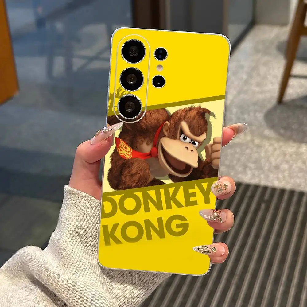 Фото Прозрачный чехол для телефона Game D-Donkey Kong для Samsung S25, S24, S21, S22, S23, S30, Ultra, S20, Plus, FE, Note, 10, 9, 5G №1