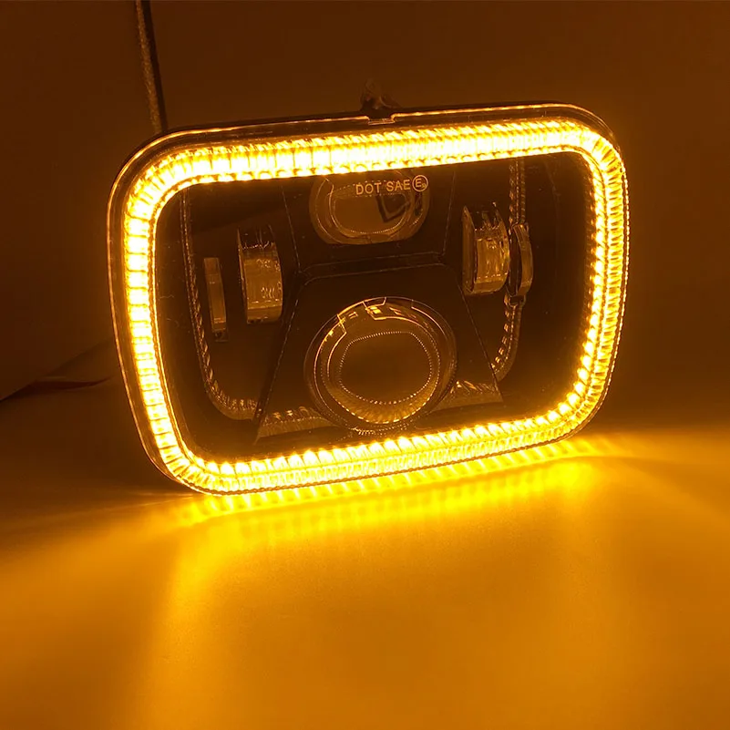 5X7 7x6 дюймов прямоугольные светодиодные фары ближнего и дальнего света для светодиодный ных фар H6014 H6052 H6054 H6052.