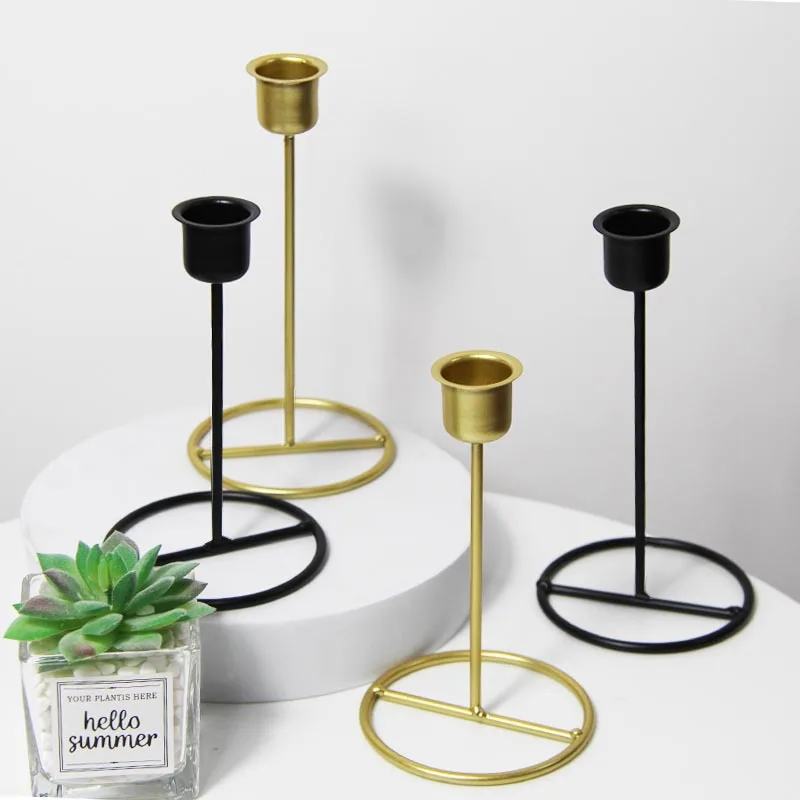 

Gold Candle Holders Wedding Decoration Candlestick Home Decoration Accessories Kerzenhalter Metall Centro De Mesa Para Bodas