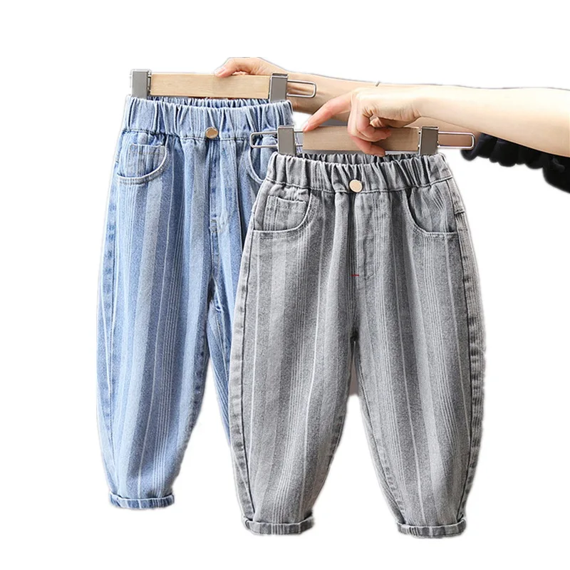 

2-11Year Fashion Boys Casual Jeans Trousers Baby Toddler Boy's Denim Pants Kids Children Loose Long Pants Spring Autumn Clothing