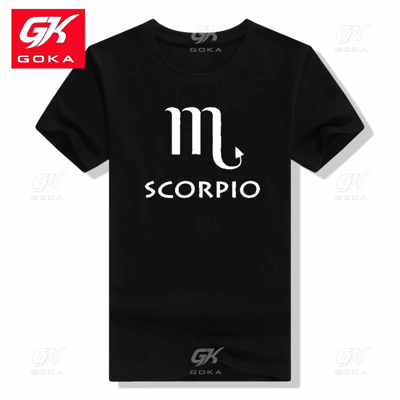 Футболки с принтом SCORPIO мужские хлопковые футболки короткими рукавами в стиле