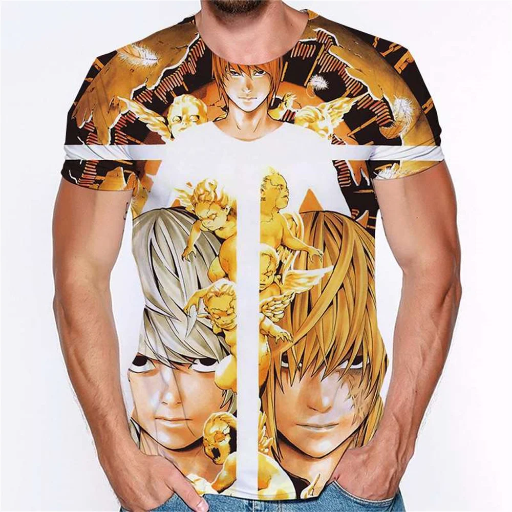 

Летняя мужская футболка с надписью «Death Note»