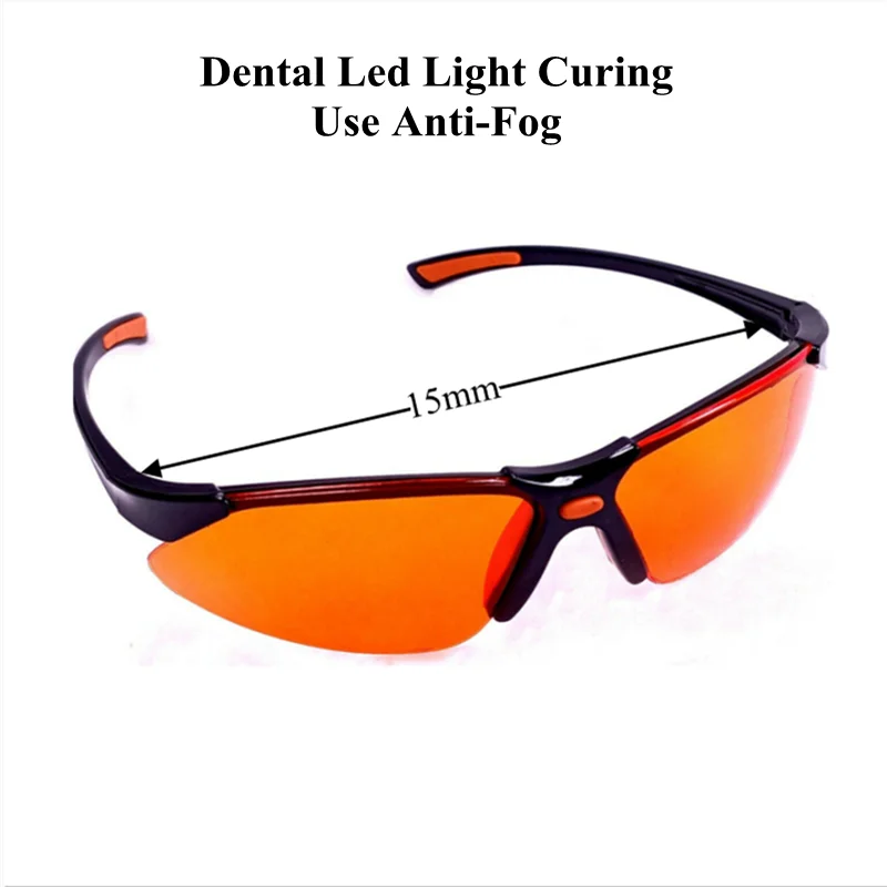 Dental Lab Safety Orange Goggles Block LED UV Lights Curing 