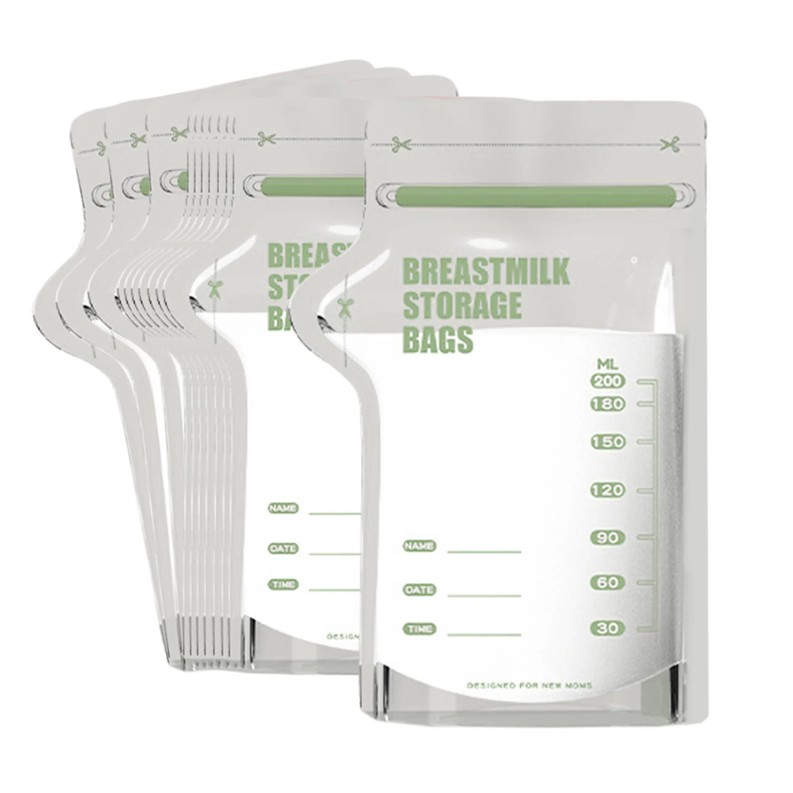 

Breast Milk Storing Containers 7 Oz Breast Milk Storage Ready To UseEasy Pour Spout Double Seal Pre-Sterilized BPA Free Write-On