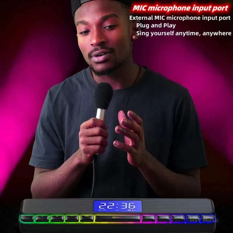 S6 RGB Bluetooth влияет на esports Bluetooth-колонки, стерео басы и компьютерные колонки с функцией FM-радио, поддержка TWSAUXU (art.: 3920c1aff55ef) - 3920c1aff55ef