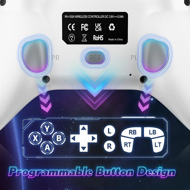 Беспроводной геймпад 2 4G с двойной вибрацией для контроллеров Xbox One/Series S/X