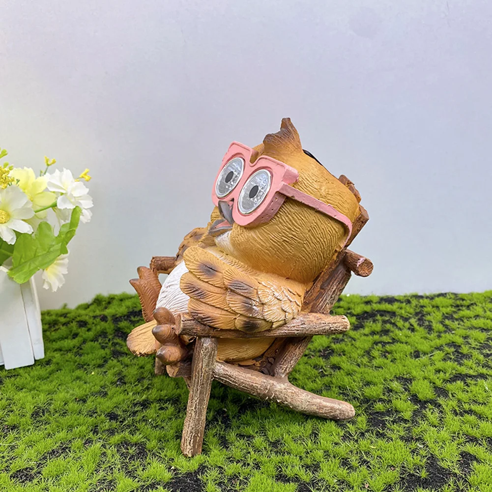 

Светодиодная декоративная лампа на солнечной батарее для животных, полимерный светильник для газона с защитой от солнца, светодиодный проч...