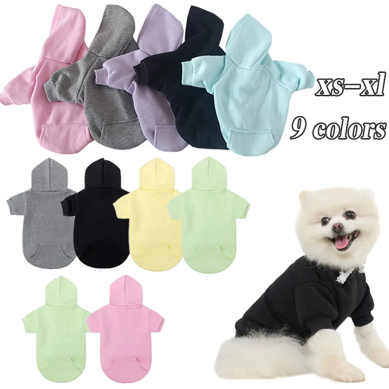 

New Winer Dog Clothes Pure Design Cat Dog Hoodie Autumn Winter Dog Coat Jacket Puppy Chihuahau Pet Apparel Ropa Perro Pug