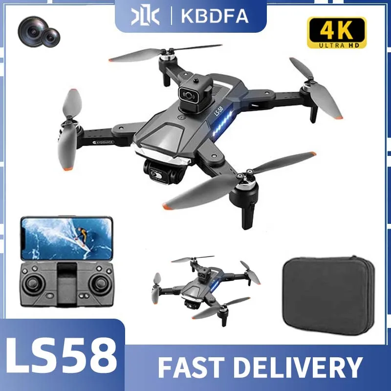 

KBDFA New In Drones 4K Camera Drone Professional Dron GPS Obstacle Avoidance Foldable Quadcopter Brushless Motor RC Toys Gifts