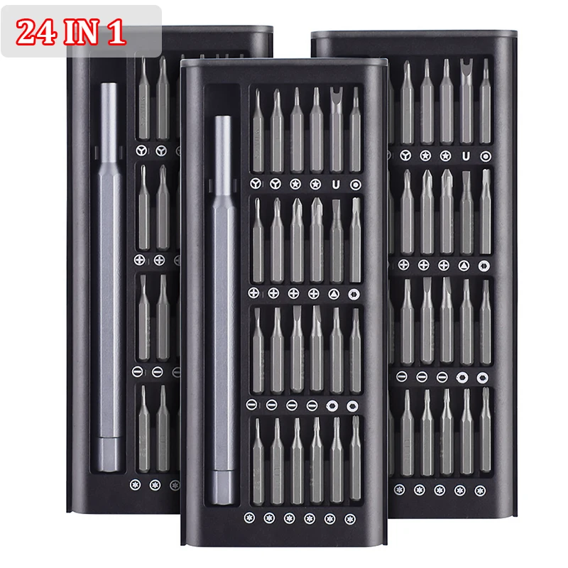 

Набор отверток 24 в 1, магнитные Биты Phillips Torx, шестигранная точность, «сделай сам», разборный мини-инструмент, чехол для умного дома, ремонта ПК, телефонов
