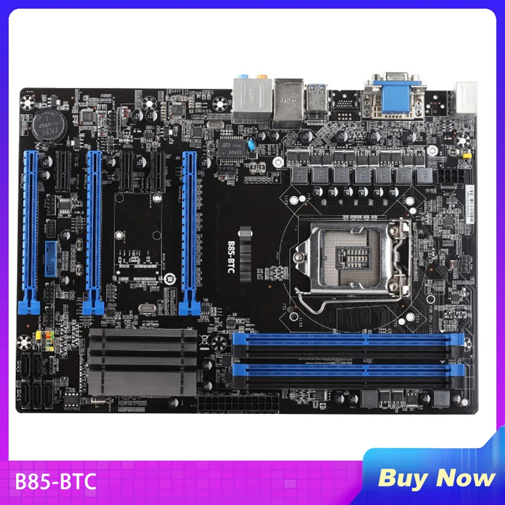 Mining Machine Motherboard For B85-BTC 6PCI-E B85 LGA 1150 DDR3 Fully Tested