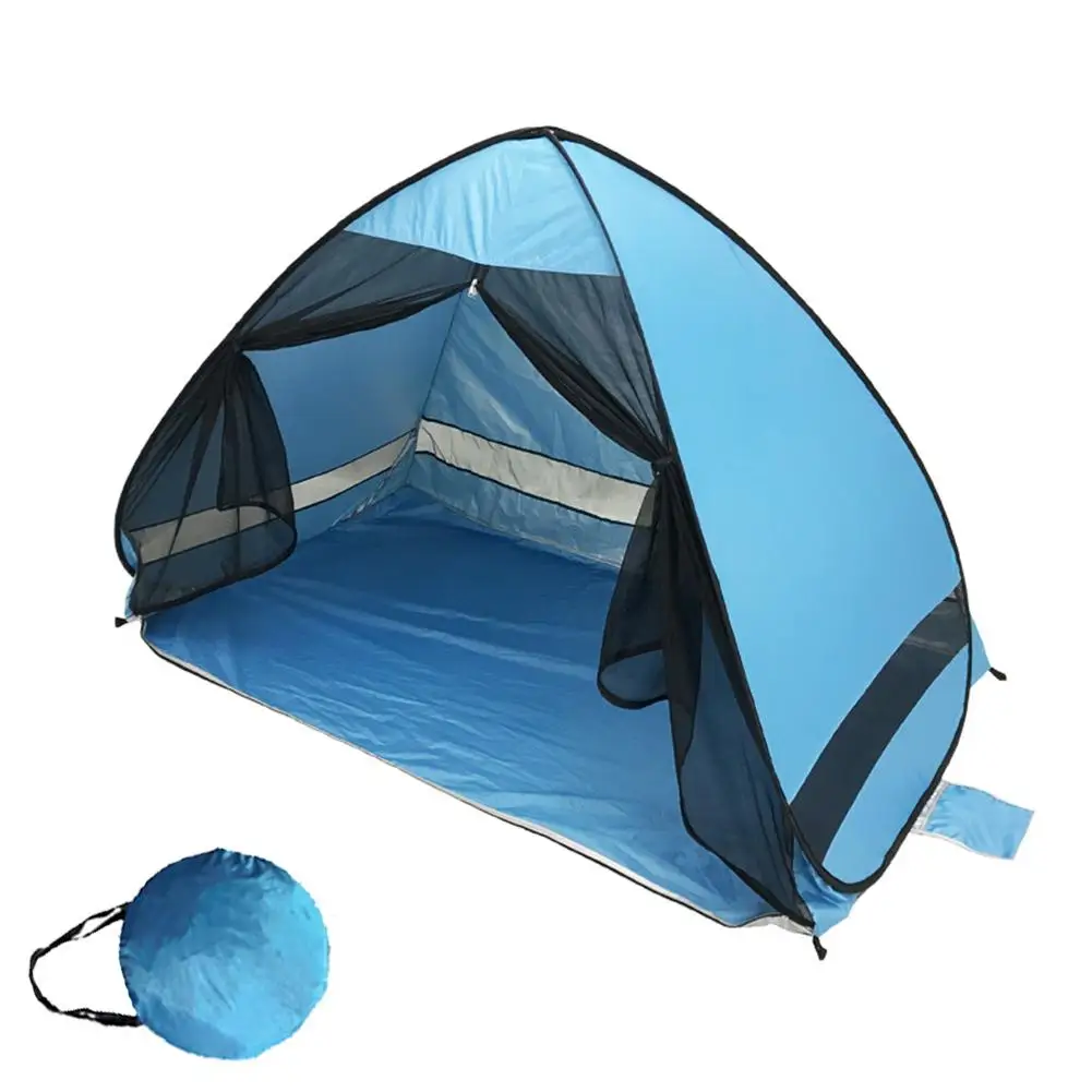 

Pop Up Light Weight Tents UV50+ SPF Sun Protection Ultralight Water Proof Family Camping Tent With Storage Bag