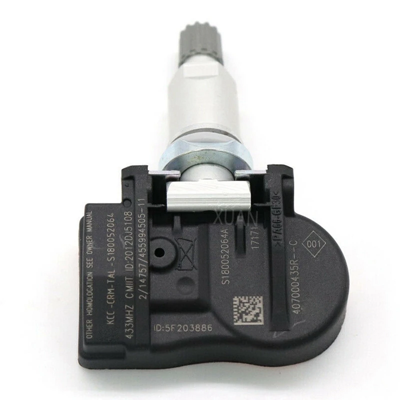 

407000435R TPMS Tire Pressure Sensor for Renault Megane Laguna Fluence Latitude 433MHZ 40700-0435R