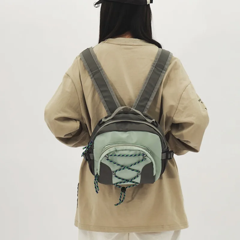 

Модные индивидуальные рюкзаки на шнурке, простая подходящая ко всему шикарная дизайнерская Холщовая Сумка через плечо 2023, Повседневная сумка через плечо, сумка