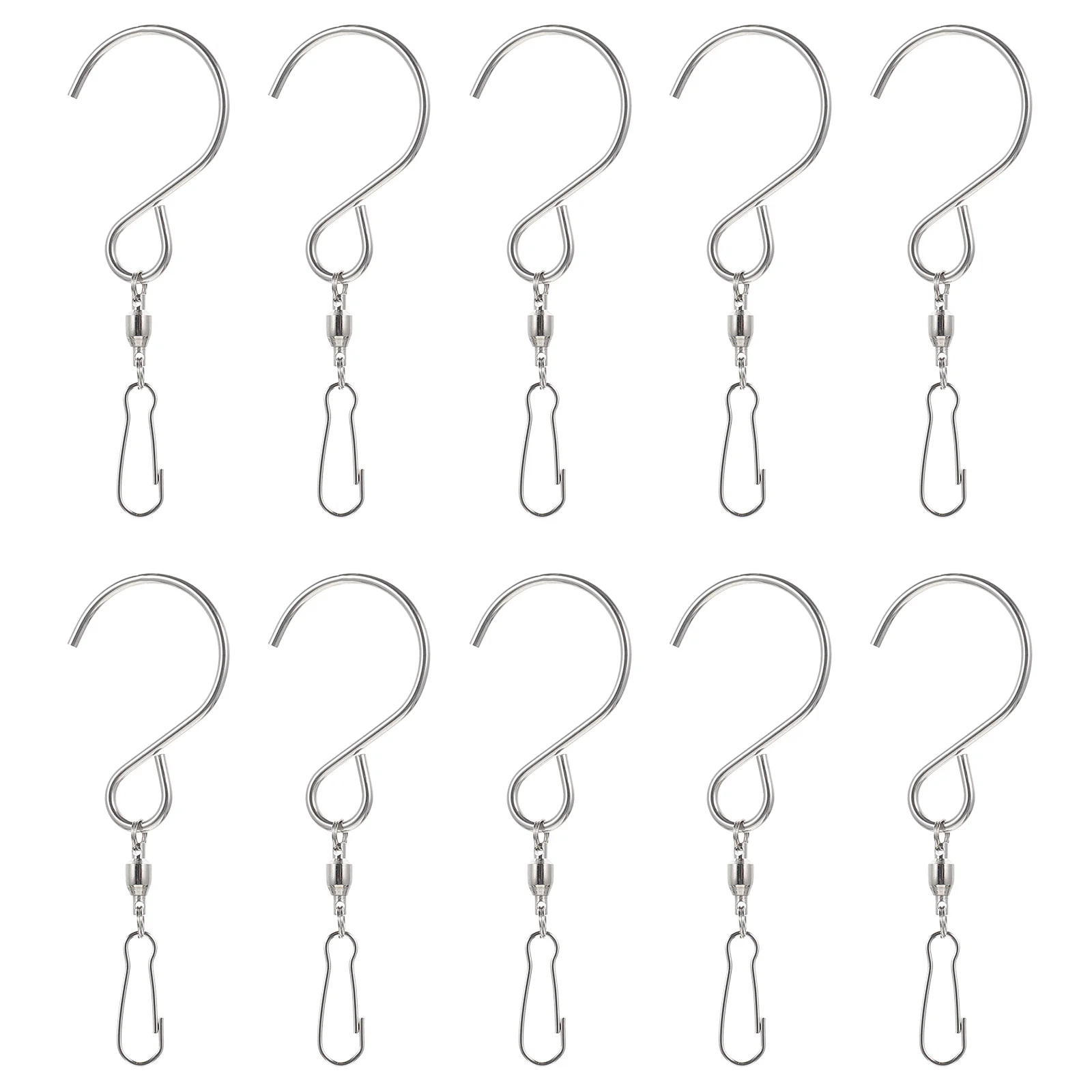 

Hooks Hook Wind Hanging Swivelchime Hanger Clips Hangersrotating Metalplant Bird Feeder Windsock Pot Bell Chimes Displaysmooth