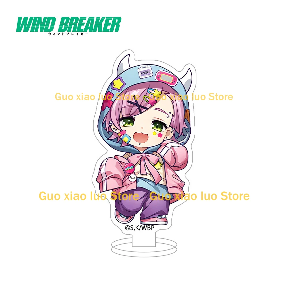 Брелок-подставка из акрила WIND BREAKER с персонажами чиби: Сакура, Харука, Суо, Хаято, Кирю, Мицуки, Нирей, Акихико, Девил Декорейшн Худи (art.: 3920dbde33677) - 3920dbde33677