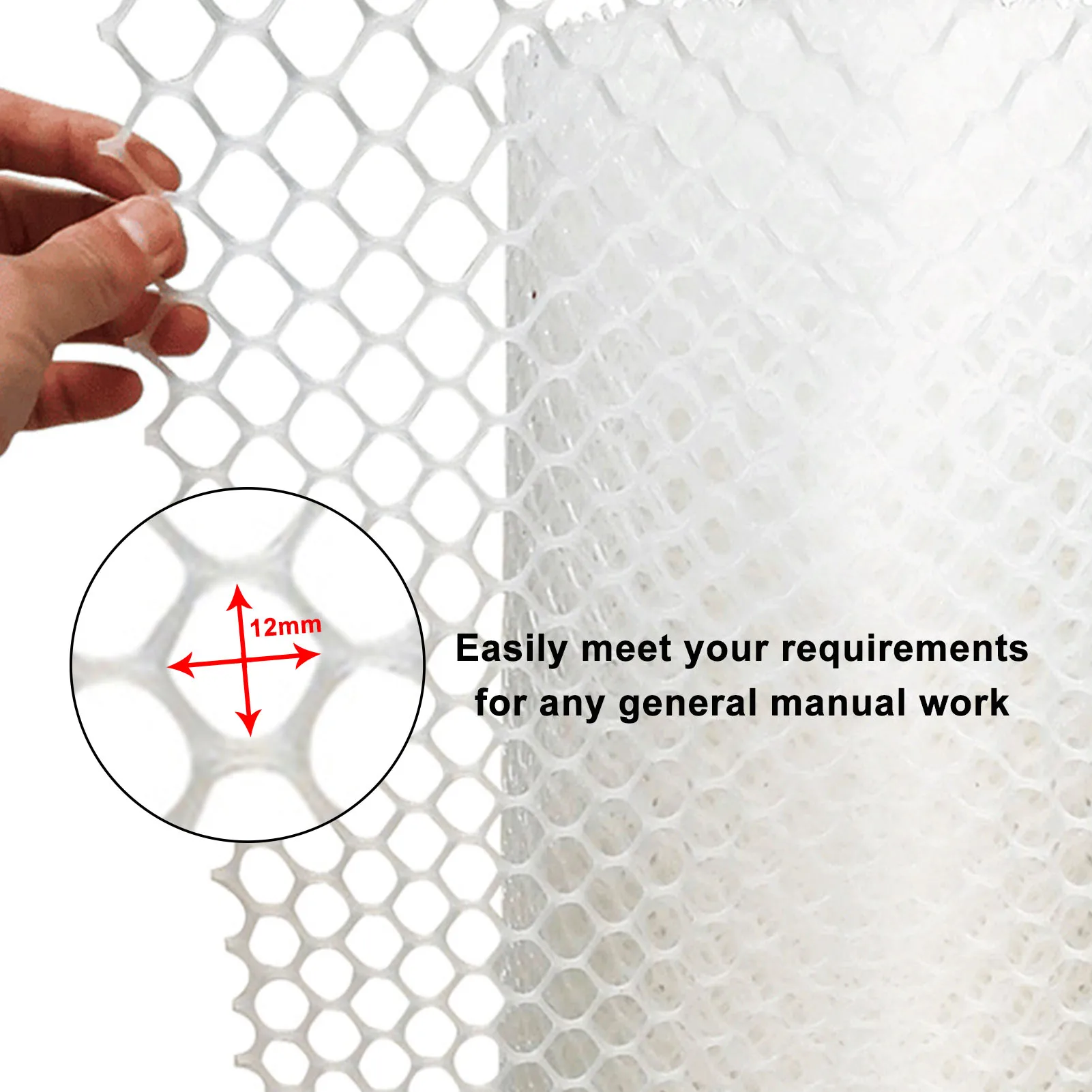 

Reusable Pet Fences Portable Garden Fencing Roll Safety Construction Plastic Chicken Wire Fence Mesh For Yard Patio Balcony