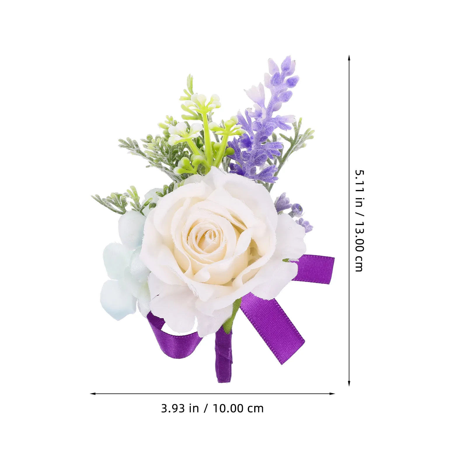 Фото Набор из 1 комплекта: цветочный корсаж, бутоньерка на запястье, подходящий для невесты, жениха, подружек невесты, матерей, бабушек, свадебный декор, украшение для свитера №5