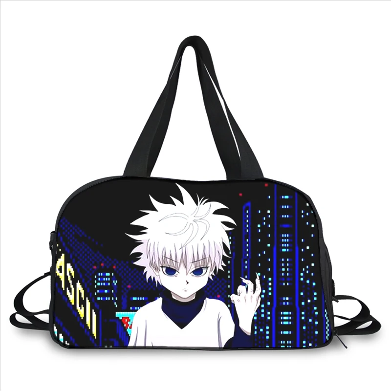 HUNTER×HUNTER Killua Zoldyck 3D printing fashion trend portable large capacity multi-function messenger bag travel bag