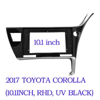 10 1 inch 2din car fascia for toyota corolla 2017 18 right left wheel car dvd frame adaptor panel in dash mount installation