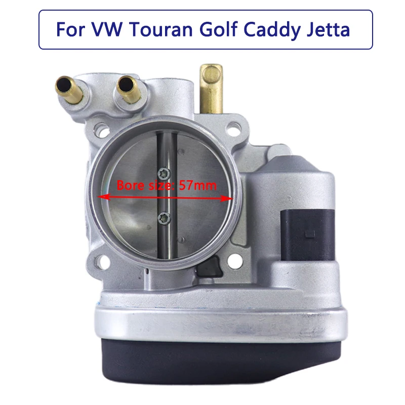 Новый корпус дроссельной заслонки 57 мм для VW Touran Jetta Golf Caddy 2 0 клапан 06A133062AD 408238327005Z