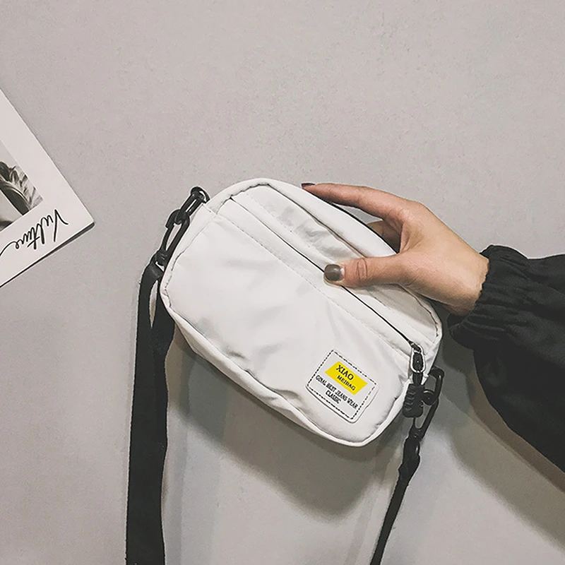 

Сумка через плечо унисекс, диагональный саквояж на плечо из ткани Оксфорд, однотонные модные удобные квадратные слинги