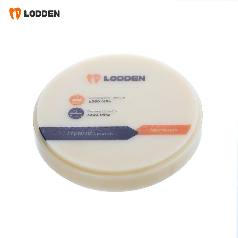 Стоматологический гибридный керамический диск Lodden для системы CAD/CAM 98 мм