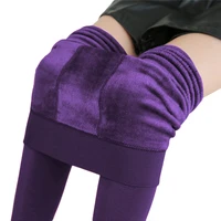 plus size winter warm leggins solid color velvet women leggins high waist leggings stretchy black leggings dropshipping