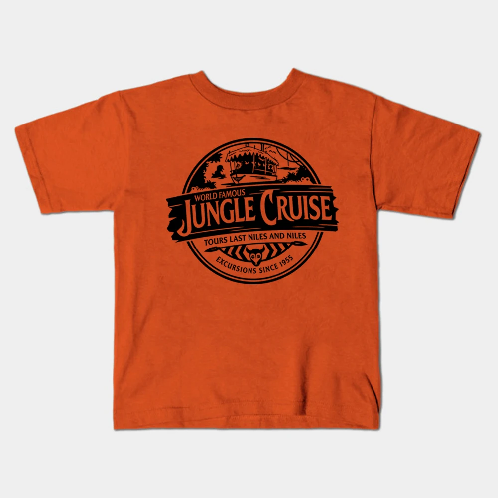 Рубашка с изображением джунглей круиз футболка животного и Королевство Детские
