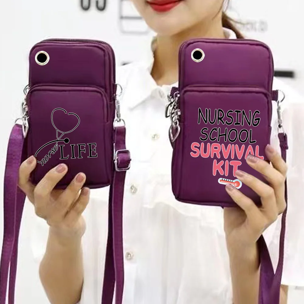

Waterproof Mobile Phone Bag for Iphone/Huawei/Xiaomi/Samsung Universal Nurse Series Cell Phone Case Women Wrist Pack Coin Purse