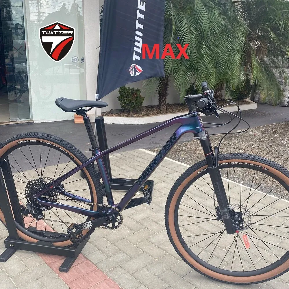 

TWITTER Holographic MAX RS-13S 27.5/29 inch disc brake T1000 carbon fiber mountain bike with suspension front fork off-road MTB