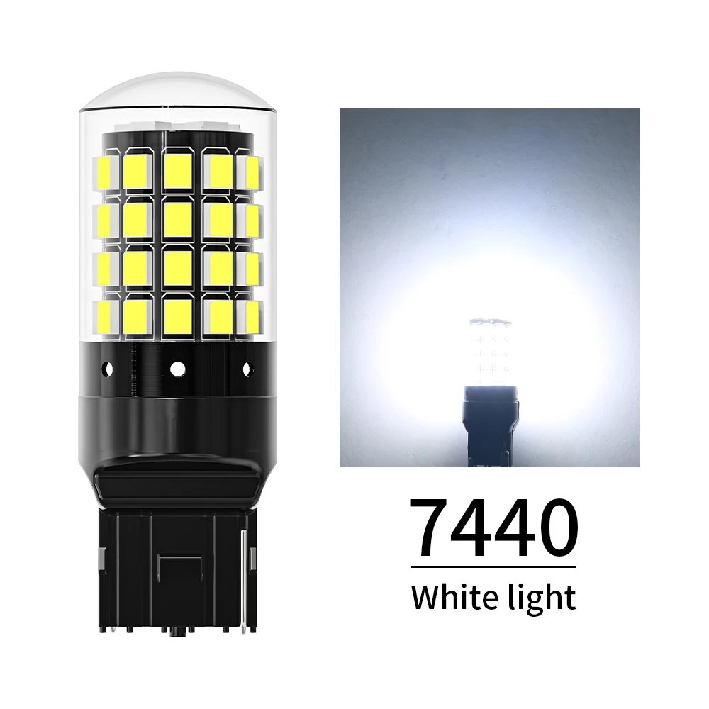

2 шт. 1157 BAY15D P21/5W 1156 BA15S P21W BAU15S PY21W светодиодный лампы 7440 W21W сверхъяркая лампа поворотный сигнал Белый Желтый янтарсветильник