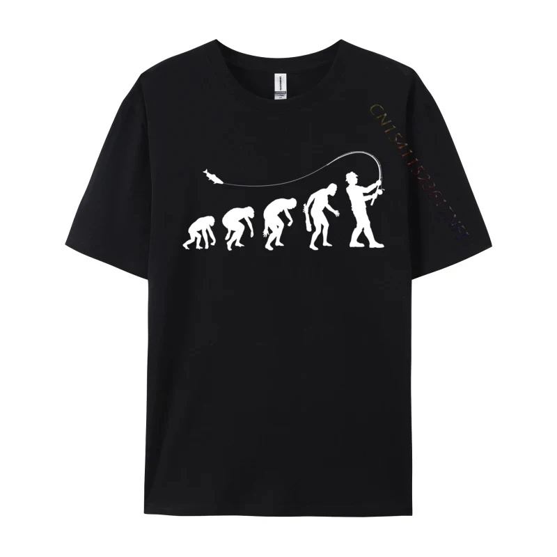Fly Fishing Evolution Of A Man Fisherman Normal Europe Топы Рубашка Осенние мужские футболки Европейская