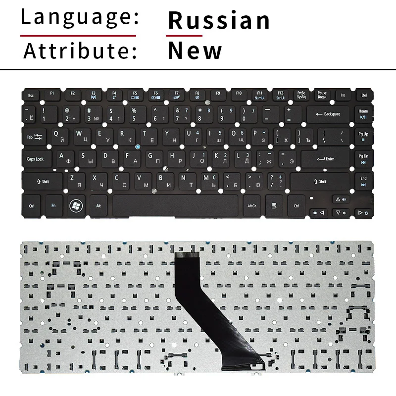 Фото Клавиатура US для Acer Aspire V5-431 V5-431G V5-431P V5-431PG MP-11F73U4-4424 MS2360 V5-471 V5-471G V5-471P V5-471PG №4