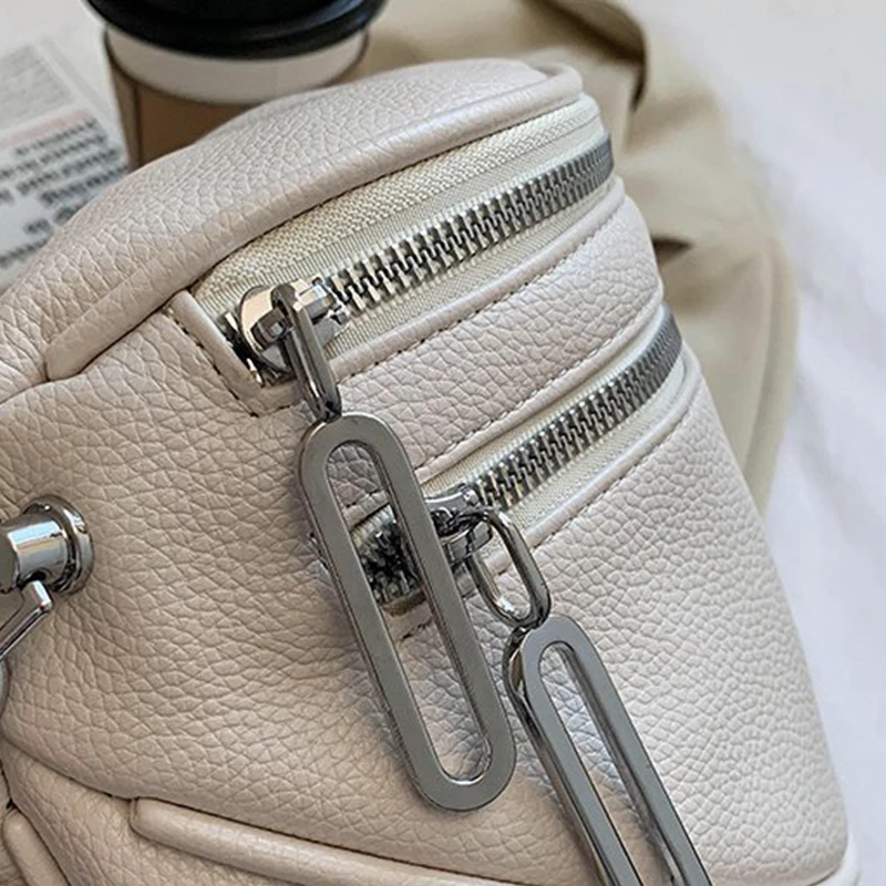 2023 Wide Strap Crossbody Bag For Women Soft Leather Women's Messenger Bags Large Ladies Sling Saddle Bags Female Shoulder Bag