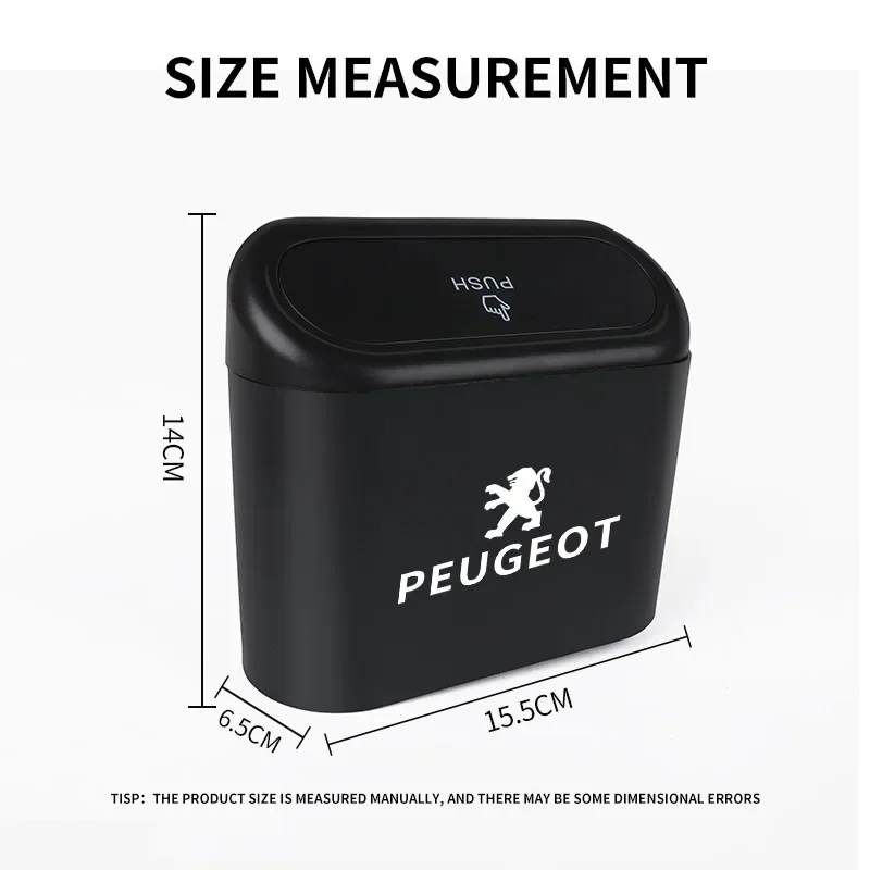 Новый квадратный ящик для хранения мусора из АБС-пластика автомобильный