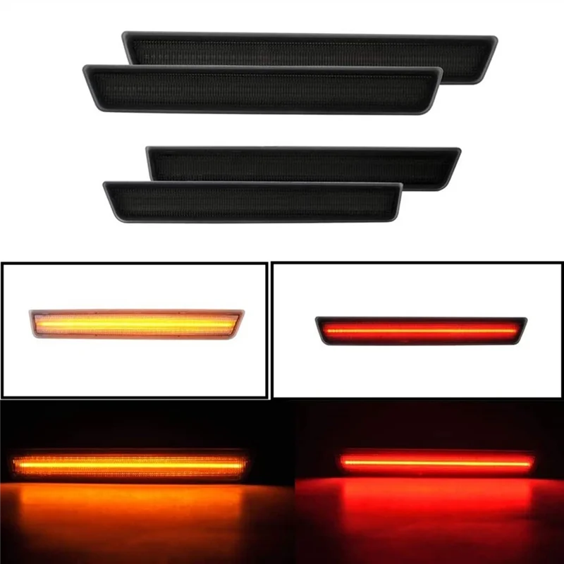 

Amber Red LED Side Marker Light for Dodge Challenger 2015-2021 Smoke Lens LED Side Marker Lights