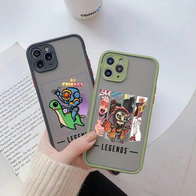 

Apex Legends game Phone Case For iPhone 13 12 11 Mini Pro XR XS Max 7 8 Plus X Matte transparent Back Cover