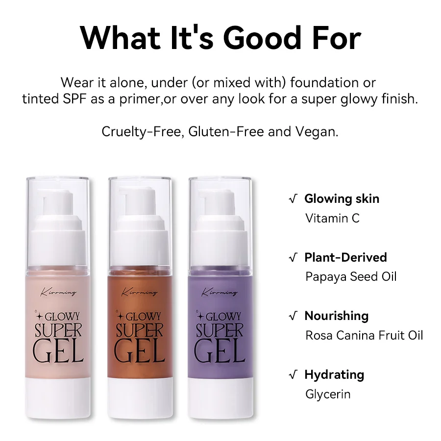 Гель Kirrming - Средний блеск вседневная фиксация состояние и увлажняет волосы при