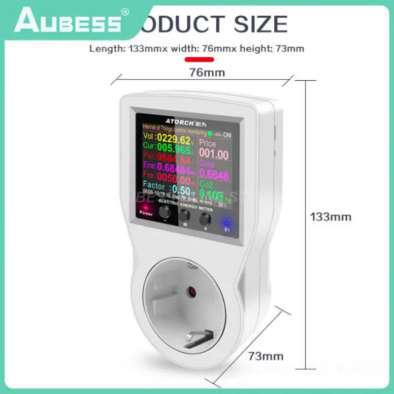 

Измеритель потребления киловатт Ac85265v электрическая розетка 3680w Eu Us Au Uk Fr вилка электрическая розетка цифровой ваттметр