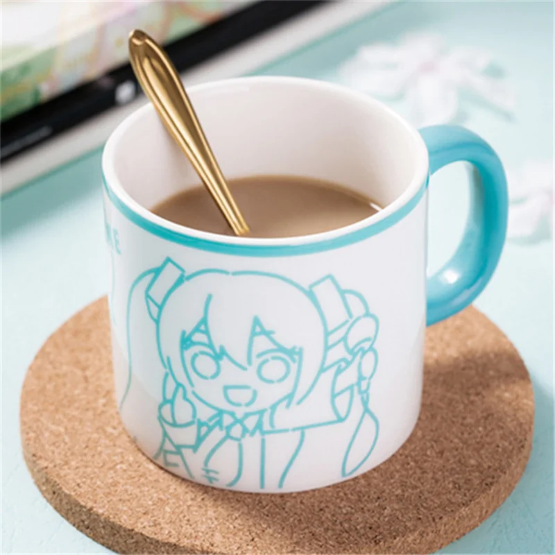 

Kawaii Cup Anime Hatsune Miku Mug High Quality Coffee Cup Fruit Juice Milk Cup High-Quality Holiday Birthday Gift