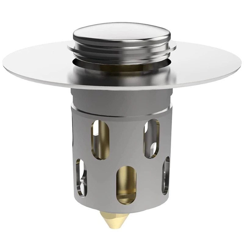 

Universal Bathroom Sink Plug Core Push-In Sink -Up Drain Filter Anti-Clogging Bathtub Drain Plug