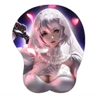 Оригинальный высококачественный коврик для мыши с рисунком из аниме Nier 2B, 3D гелевая Сексуальная Подставка под запястье, большой коврик для мыши Oppai для LOL CSGO