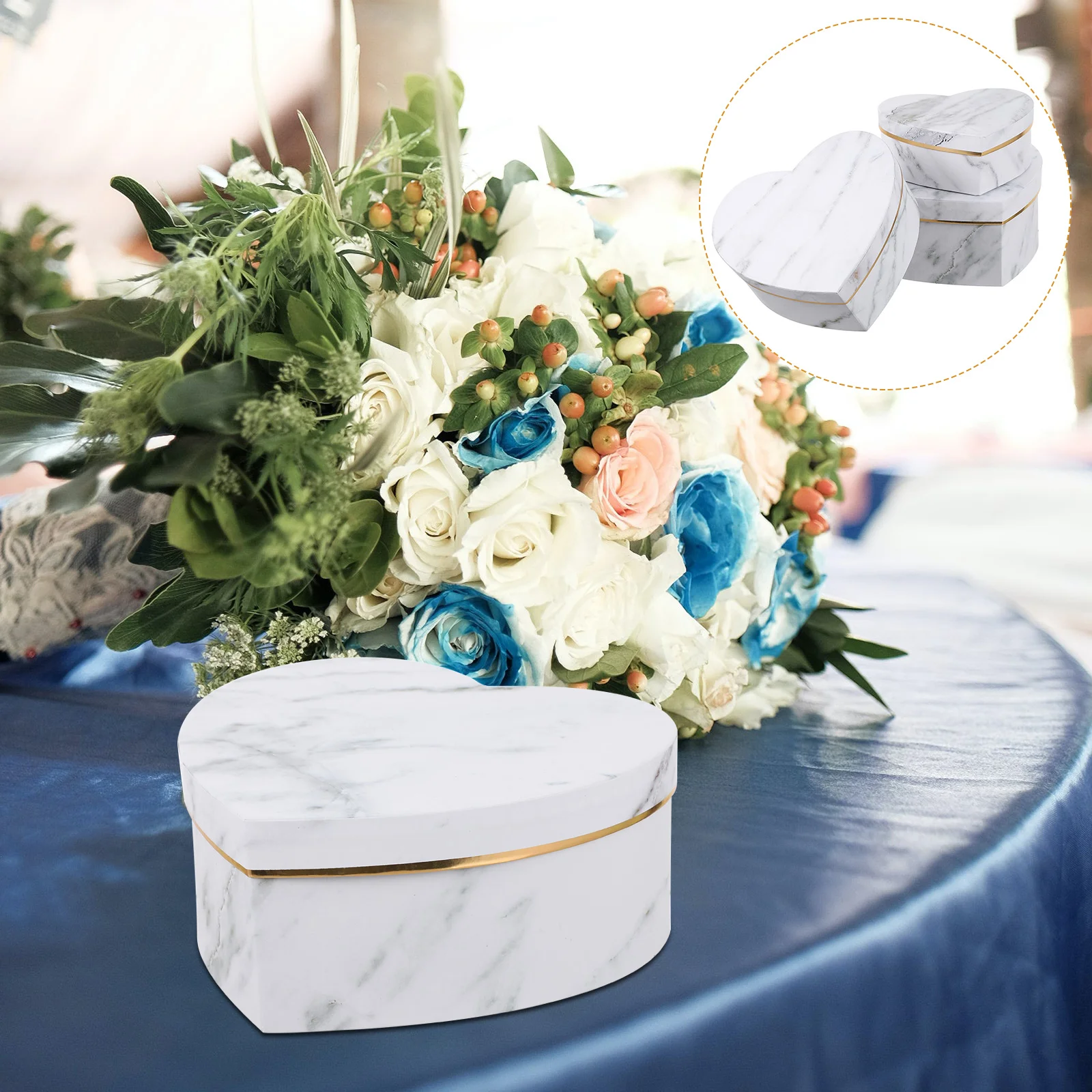 

Box Boxes Gift Heart Flower Shapedring Cases Favor Paper Jewelry Clear Storage Treat Shape Valentines Candy Weddingday Marble