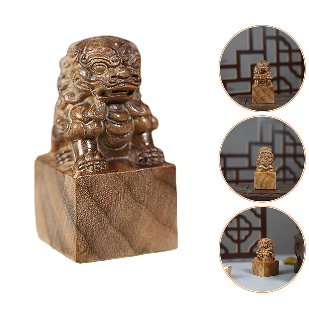 

Statue Figurine Feng Decor Animal Statues Shui Gold Dog Fu Protection Wealth Figure Lions Yao Pi Guardian Kylin Brass Dogs Foo