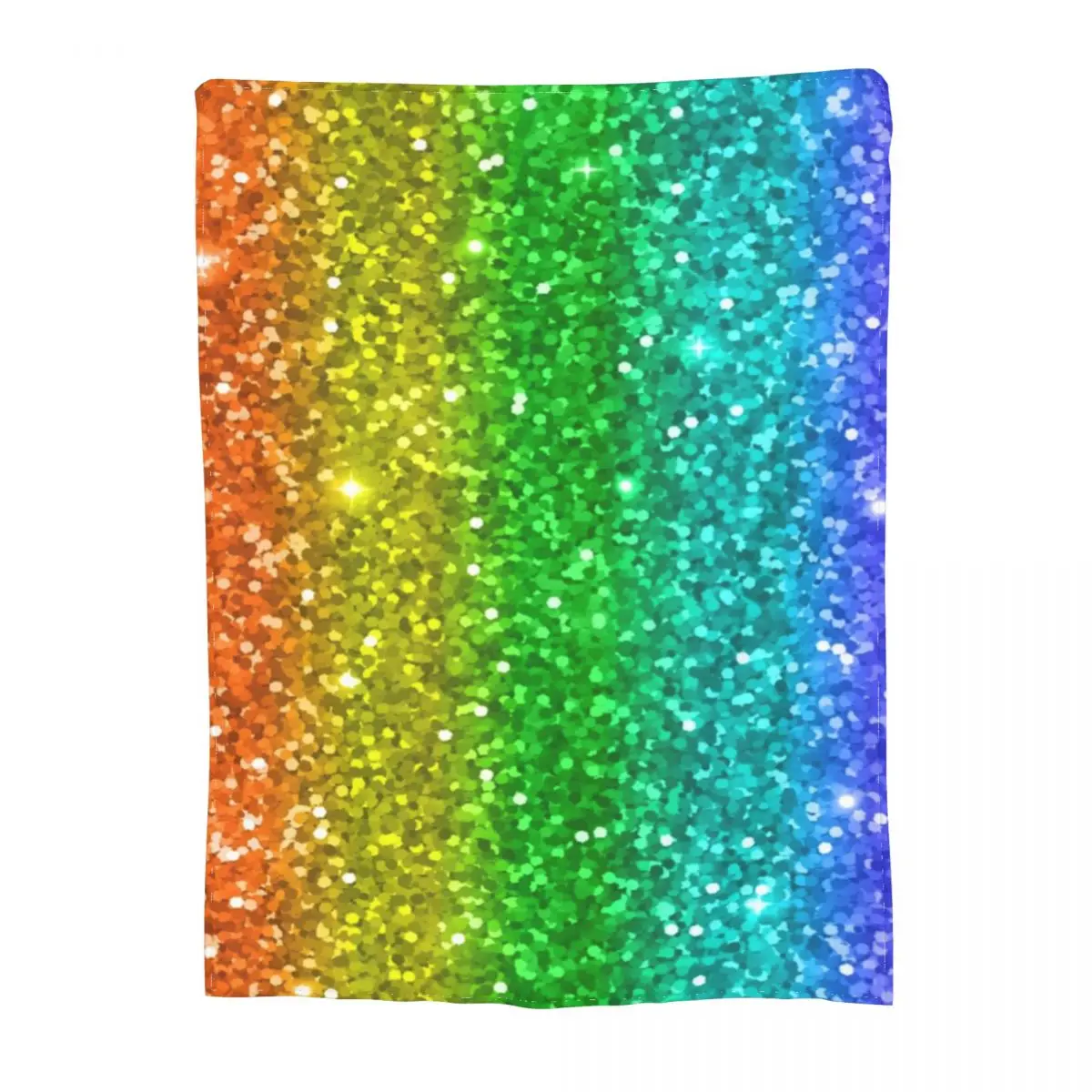 Красочное блестящее одеяло Радужное супермягкое Дешевое покрывало уютное