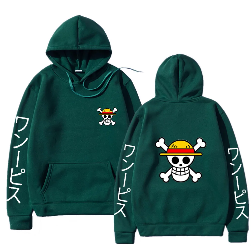 

Mens Hoodies Anime Fleece Luffy Hoodie Men Women Autumn Winter Manga Sweatshirts Casual Fashion Hooded Tops Streetwear Clothes