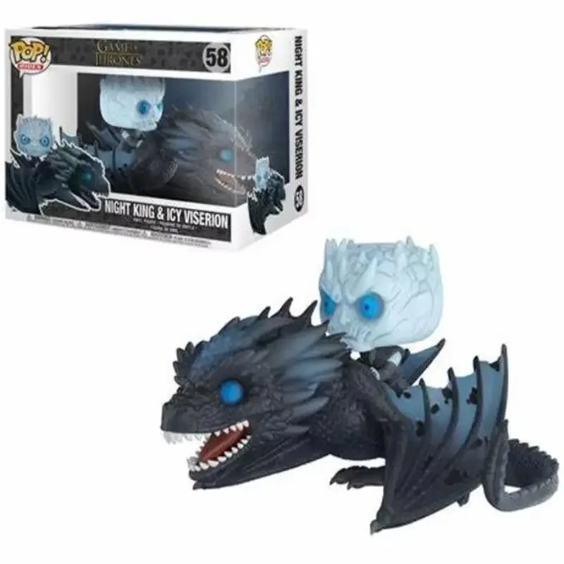 Фото Funko Pop Games: Король Ночи верхом на драконе 15 #   58 #   Коллекционные виниловые фигурки и модели персонажей из сериала «Игра престолов» для детей в подарок №4