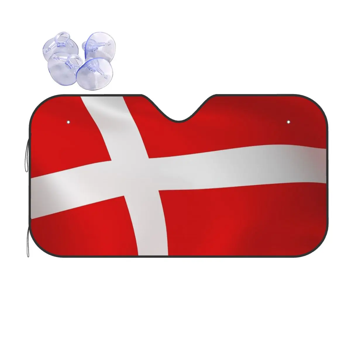 

Dannebrog Danish Flag Denmark Foldable Sunshade Windscreen 76x140cm Foils Car Window Windscreen Cover Accessories Covers